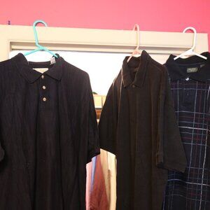 3 large mens polo shirts ,Vitanova, Dockers golf, Joseph abboud